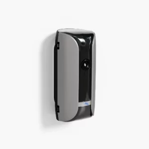 Fragrance delivery system - Vibe Pro by Vectair in black and silver - angle shot